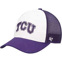 NCAA White/Purple TCU Horned Frogs Freshman Trucker Adjustable Hat
