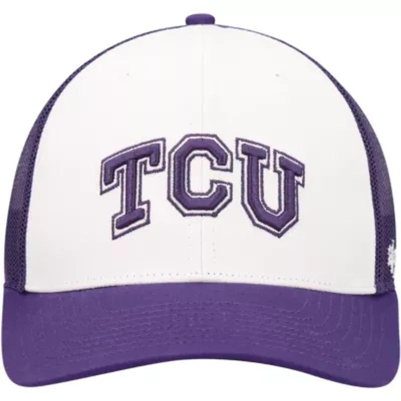 NCAA White/Purple TCU Horned Frogs Freshman Trucker Adjustable Hat