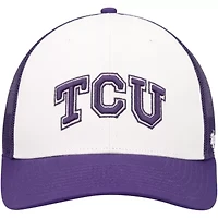 NCAA White/Purple TCU Horned Frogs Freshman Trucker Adjustable Hat