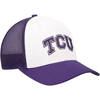 NCAA White/Purple TCU Horned Frogs Freshman Trucker Adjustable Hat