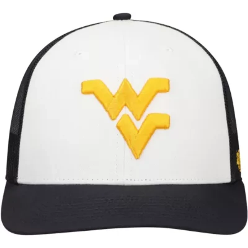 NCAA White/Navy West Virginia Mountaineers Freshman Trucker Adjustable Hat