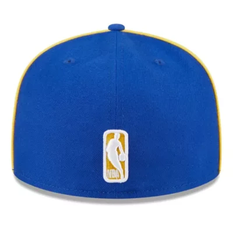 NBA Golden State Warriors Piped & Flocked 59Fifty Fitted Hat