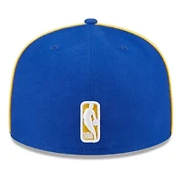 NBA Golden State Warriors Piped & Flocked 59Fifty Fitted Hat