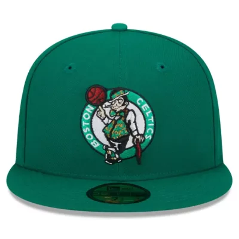 NBA Kelly Boston Celtics Rally Drive Side Patch 59FIFTY Fitted Hat
