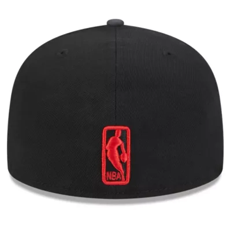 NBA Chicago Bulls Rally Drive Checkerboard 59FIFTY Crown Fitted Hat
