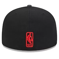 NBA Chicago Bulls Rally Drive Checkerboard 59FIFTY Crown Fitted Hat