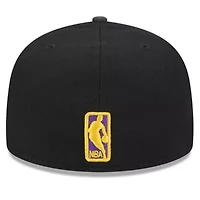 NBA Los Angeles Lakers Rally Drive Checkerboard 59FIFTY Crown Fitted Hat