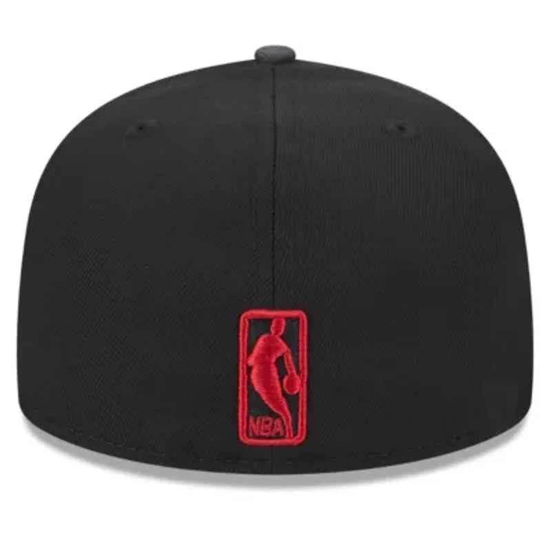 NBA Miami Heat Rally Drive Checkerboard 59FIFTY Crown Fitted Hat