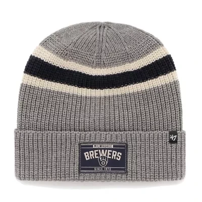 MLB Milwaukee Brewers Penobscot Cuffed Knit Hat