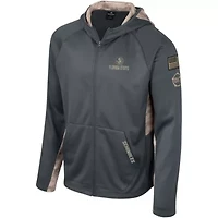 NCAA Florida State Seminoles OHT Military Appreciation Raglan Full-Zip Hoodie
