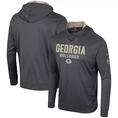 NCAA Georgia Bulldogs OHT Military Appreciation Long Sleeve Hoodie T-Shirt