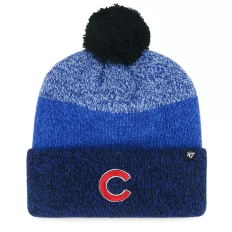 MLB Chicago Cubs Darkfreeze Cuffed Knit Hat with Pom