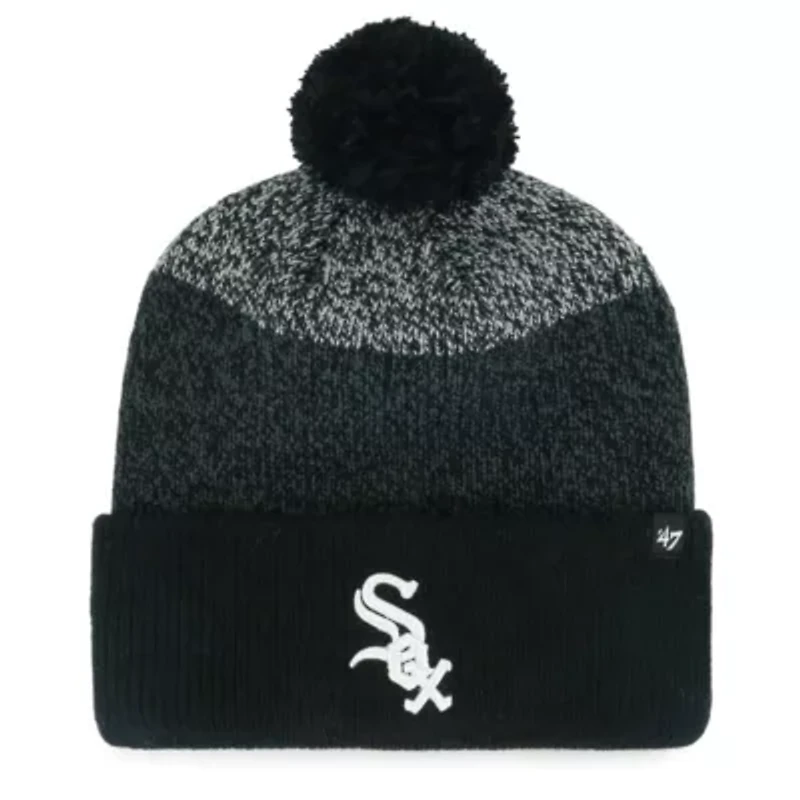 Chicago White Sox MLB Chicago Sox Darkfreeze Cuffed Knit Hat with Pom