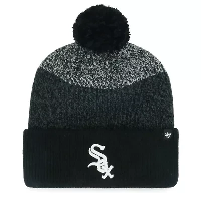 Chicago White Sox MLB Chicago Sox Darkfreeze Cuffed Knit Hat with Pom