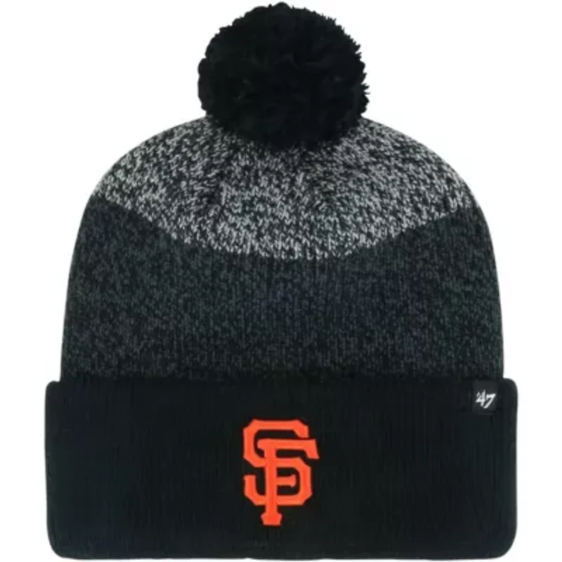 MLB San Francisco Giants Darkfreeze Cuffed Knit Hat with Pom