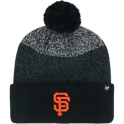 MLB San Francisco Giants Darkfreeze Cuffed Knit Hat with Pom
