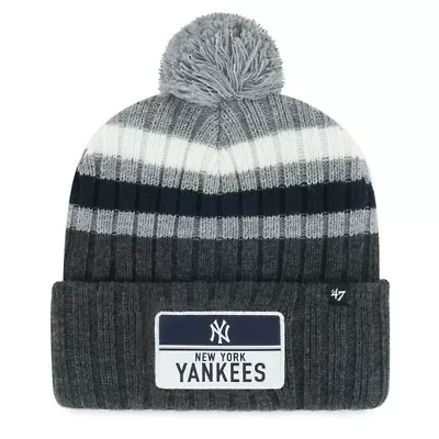 MLB New York Yankees Stack Cuffed Knit Hat with Pom