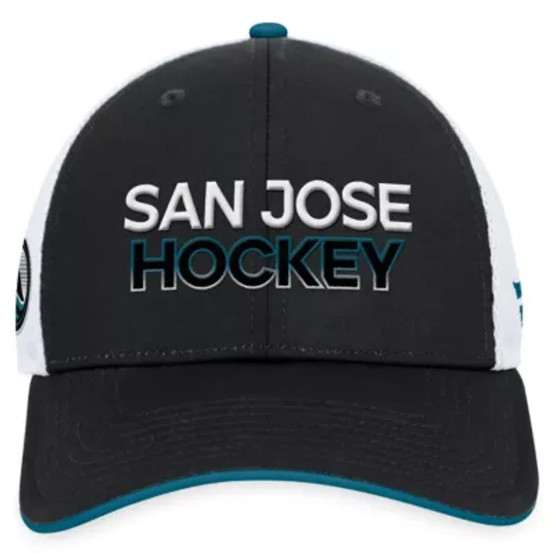 NHL Fanatics San Jose Sharks Alternate Authentic Pro Rink Trucker Adjustable Hat