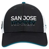 NHL Fanatics San Jose Sharks Alternate Authentic Pro Rink Trucker Adjustable Hat
