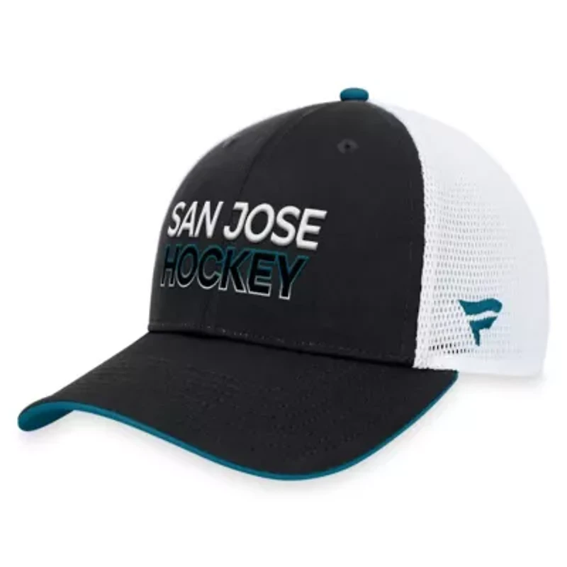 NHL Fanatics San Jose Sharks Alternate Authentic Pro Rink Trucker Adjustable Hat