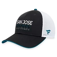 NHL Fanatics San Jose Sharks Alternate Authentic Pro Rink Trucker Adjustable Hat