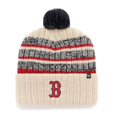 Boston Red Sox MLB Boston Sox Tavern Cuffed Knit Hat with Pom