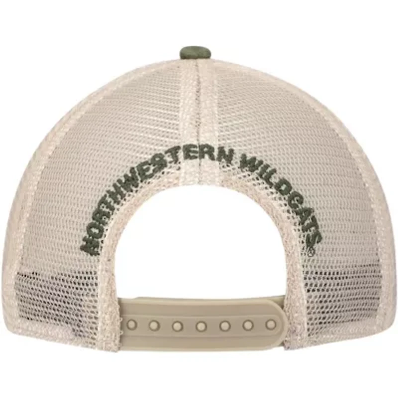 NCAA Under Armour Northwestern Wildcats Sideline Blitzing Trucker Performance Adjustable Hat