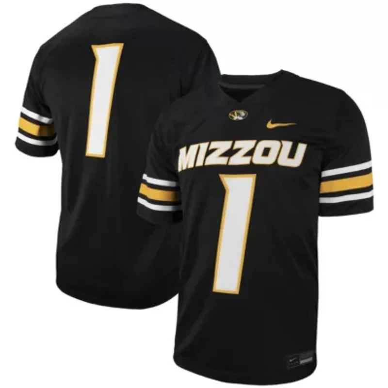 NCAA Nike #1 Missouri Tigers Untouchable Football Replica Jersey