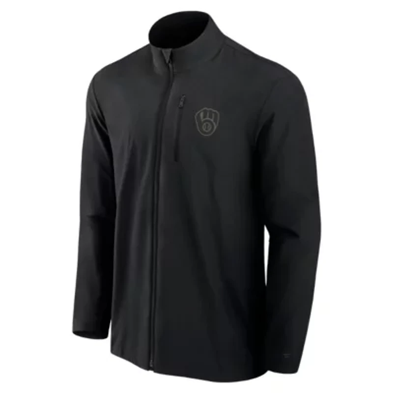 MLB Fanatics Milwaukee Brewers Front Office Micro Tonal Full-Zip Jacket
