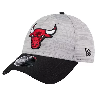 NBA Heather Gray/Black Chicago Bulls Active Digi-Tech Two-Tone 9FORTY Adjustable Hat