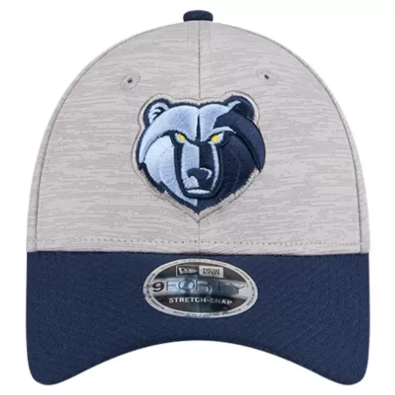 NBA Heather Gray/Navy Memphis Grizzlies Active Digi-Tech Two-Tone 9FORTY Adjustable Hat