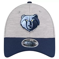 NBA Heather Gray/Navy Memphis Grizzlies Active Digi-Tech Two-Tone 9FORTY Adjustable Hat