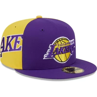 NBA Purple/Gold Los Angeles Lakers Gameday Wordmark 59FIFTY Fitted Hat