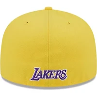 NBA Purple/Gold Los Angeles Lakers Gameday Wordmark 59FIFTY Fitted Hat
