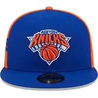 NBA Blue/Orange New York Knicks Gameday Wordmark 59FIFTY Fitted Hat