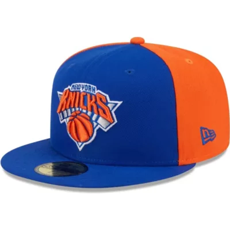 NBA Blue/Orange New York Knicks Gameday Wordmark 59FIFTY Fitted Hat