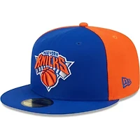 NBA Blue/Orange New York Knicks Gameday Wordmark 59FIFTY Fitted Hat