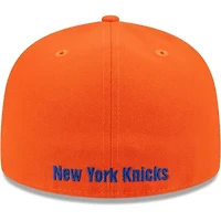 NBA Blue/Orange New York Knicks Gameday Wordmark 59FIFTY Fitted Hat