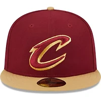 NBA Wine/Gold Cleveland Cavaliers Gameday Pop Stars 59FIFTY Fitted Hat