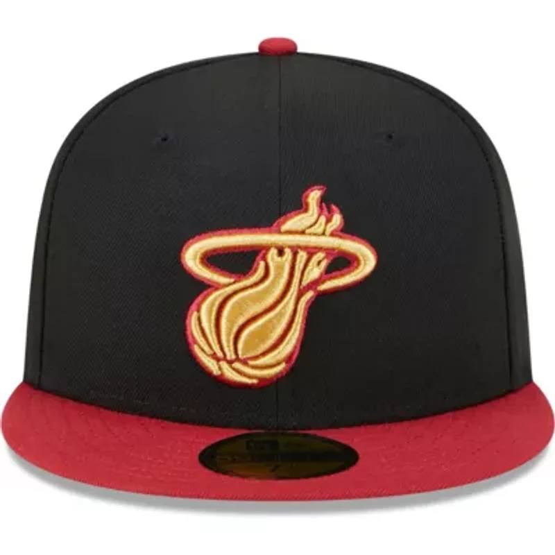 NBA Black/Red Miami Heat Gameday Pop Stars 59FIFTY Fitted Hat