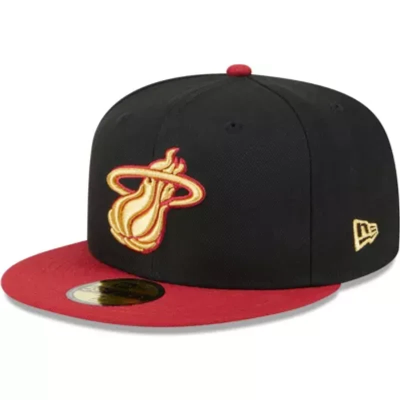 NBA Black/Red Miami Heat Gameday Pop Stars 59FIFTY Fitted Hat