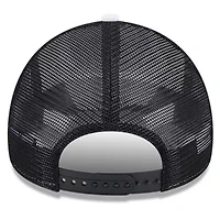 NBA White/Black Chicago Bulls Court Sport Foam A-Frame 9FORTY Adjustable Trucker Hat