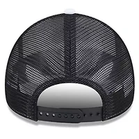 NBA White/Black Sacramento Kings Court Sport Foam A-Frame 9FORTY Adjustable Trucker Hat