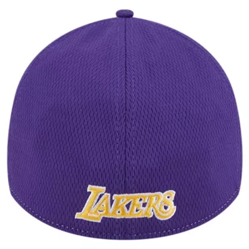 NBA Heather Gray/Purple Los Angeles Lakers Two-Tone 39THIRTY Flex Hat