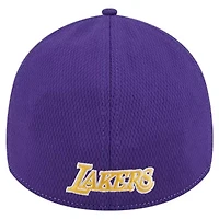NBA Heather Gray/Purple Los Angeles Lakers Two-Tone 39THIRTY Flex Hat