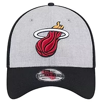NBA Heather Gray/Black Miami Heat Two-Tone 39THIRTY Flex Hat