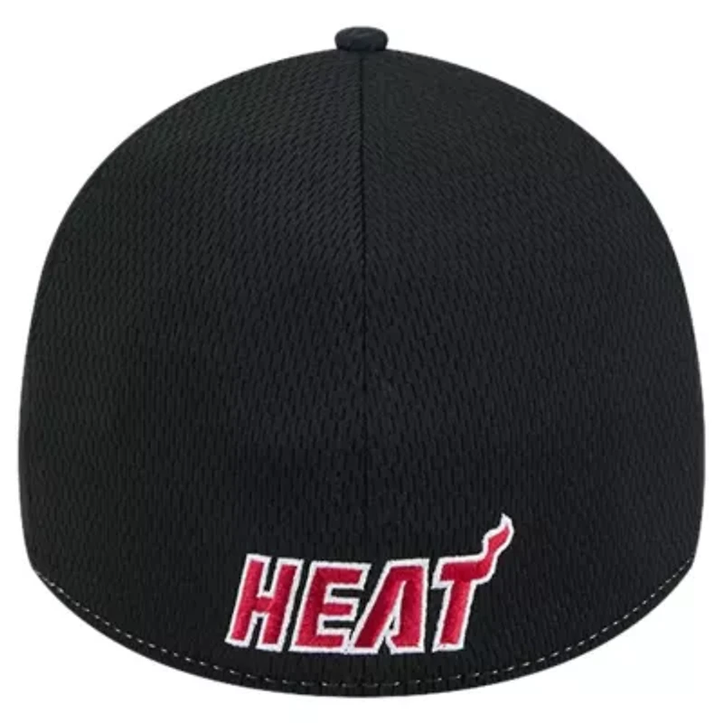 NBA Heather Gray/Black Miami Heat Two-Tone 39THIRTY Flex Hat