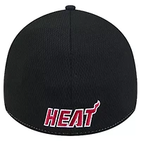NBA Heather Gray/Black Miami Heat Two-Tone 39THIRTY Flex Hat