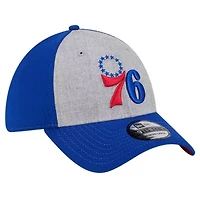 NBA Heather Gray/Royal Philadelphia 76ers Two-Tone 39THIRTY Flex Hat