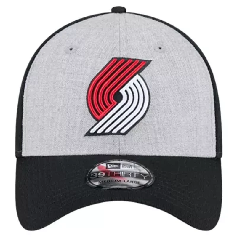 NBA Heather Gray/Black Portland Trail Blazers Two-Tone 39THIRTY Flex Hat